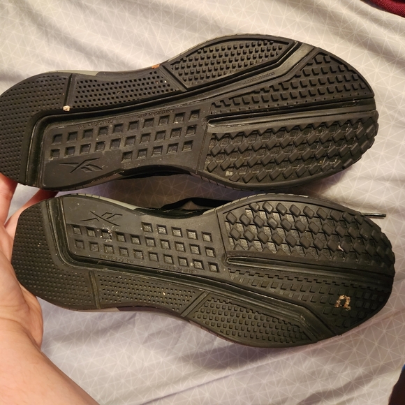 Reebok fusion flexweave work composite toe sneakers black and gray Men's 8 - Picture 3 of 4